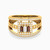 LGR524 - Square Brown Stone Ring in 18K Gold - 61002180139-1.jpg