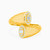 LGR127 - Circle Cubic Zirconia Two headed Ring in 21K Gold - 22002111416-1.jpg