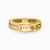 LGR512 - Belt Green Stones Ring in 18K Gold - 61002180120-1.jpg