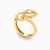 LGR516 - Pear Orange Stone Two headed Ring in 18K Gold - 61002180125-2.jpg