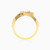 LGR517 - Rectangle Cubic Zirconia Two headed Ring in 18K Gold - 61002180126-3.jpg