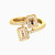 LGR520 - Rectangle Colored Stones Two headed Ring in 18K Gold - 61002180129-1.jpg