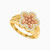 LGR92 - Flower Cubic Zirconia Ring in 21K Gold - 22002020135-2.jpg