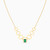 LIN906 - Baguette Green Stones Necklace in 18K Gold - 111404120353-3.jpg