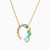 LIN931 - Arc Colored Stones Necklace in 18K Gold - 111404180376-2.jpg
