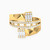 LGR654 - Rectangle Cubic Zirconia Two headed Ring in 21K Gold - 22002111731-1.jpg