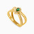LGR693 - Pear Green Stones Ring in 18K Gold - 61002180072-2 (1).jpg