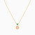 MLN1054 - Flower Colored Stones Necklace in 18K Gold - 21046110982-3.jpg
