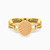 LGR522 - Circle Orange Stone Ring in 18K Gold - 61002180135-1.jpg