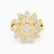 LGR148 - Flower Cubic Zirconia Ring in 18K Gold - 21002790105-1.jpg