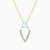 LIN934 - Pear Colored Stones Necklace in 18K Gold - 111404180379-1.jpg