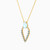 LIN934 - Pear Colored Stones Necklace in 18K Gold - 111404180379-2.jpg