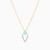 LIN934 - Pear Colored Stones Necklace in 18K Gold - 111404180379-3.jpg