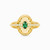 LGR130 - Oval Green Stones Ring in 21K Gold - 22002111449-1.jpg