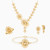 LGS167 - Flower Cubic Zirconia Full Set in 21K Gold (4 Pieces) - 22001112084-1.jpg