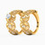 LGR319 - Flower Cubic Zirconia Twin Rings in 21K Gold - 22039110061 - 1.jpg