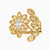 LGR401 - Flower Cubic Zirconia Ring in 21K Gold - 22002111505-1.jpg