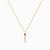 MLN829 - Round Rose Stone Necklace in 18K Gold - 21046110790 - 3.jpg