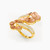 LGR125 - Flower Cubic Zirconia Two headed Ring in 21K Gold - 22002111398-2.jpg