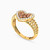 LGR399 - Heart Cubic Zirconia Ring in 21K Gold - 22002020136-2.jpg