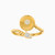 LGR96 - Circle Cubic Zirconia Two headed Ring in 21K Gold - 22002020143-1.jpg
