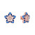 LDE154 - Flower Diamond Stud Earrings in 18K Gold - KE603666-SI3 (2).webp