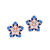LDE154 - Flower Diamond Stud Earrings in 18K Gold - KE603666-SI3.webp