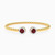 LGB225 - Circle Red Stone Bangle Bracelet in 18K Gold - 21009110184-1.jpg