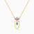 LIN1109 - Oval Colored Stones Necklace in 18K Gold - 111404180439-1.jpg