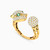 LGS147 - Panther Green Stones Half Set in 18K Gold (2 Pieces) - 21011110588-5.jpg