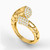 LGS28 - Textured Cubic Zirconia Half Set in 21K Gold (2 Pieces) - 22011110762-3.jpg