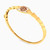 LGS179 - Hexagonal Cubic Zirconia Half Set in 21K Gold (2 Pieces) - 22011110945-4.jpg