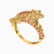 LGR396 - Flower Cubic Zirconia Two headed Ring in 21K Gold - 22002111472-2.jpg