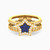 LGR505 - Star Blue Stone Ring in 18K Gold - 61002180086-1.jpg