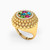 LGR163 - Circle Colored Stones Ring in 18K Gold - 21002790125-2.jpg