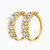 LGR169 - Circle Cubic Zirconia Twin Rings in 18K Gold - 21039790039_1.jpg