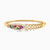 LGS58 - Multishaped Colored Stones Half Set in 21K Gold (2 Pieces) - 22011110746_2.jpg