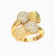 LGS117 - Textured Cubic Zirconia Half Set in 21K Gold (2 Pieces) - 22011110851-3.jpg