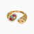 LGR164 - Oval Colored Stones Two headed Ring in 21K Gold - 22002111459-1.jpg