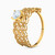 LGR191 - Leaf Cubic Zirconia Twin Rings in 21K Gold - 22039110054_2.jpg