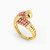LGS31 - Beaded Cubic Zirconia Half Set in 21K Gold (2 Pieces) - 22011110768-3.jpg