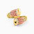 LGS31 - Beaded Cubic Zirconia Half Set in 21K Gold (2 Pieces) - 22011110768-4.jpg