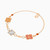 LGB11 - Flower Cubic Zirconia Chain Bracelet in 21K Gold - 22010110312-2.jpg