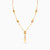 LGN144 - Tassel Cubic Zirconia Necklace in 21K Gold - 22005110536-3.jpg