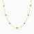 LGN146 - Circle Cubic Zirconia Chain Necklace in 21K Gold - 22005110548-1.jpg