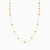 LGN146 - Circle Cubic Zirconia Chain Necklace in 21K Gold - 22005110548-3.jpg