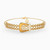 LGB157 - Buckle Cubic Zirconia Chain Bracelet in 21K Gold - 22010110488-1.jpg