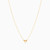 MLN841 - Circle Clear Stone Necklace In 18K Gold - 21046110811-3.jpg