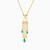 MLN803 - Tassels Colored Stones Necklace In 18K Gold - 21046110842-2.jpg