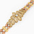 LGB153 - Flower Cubic Zirconia Chain Bracelet in 21K Gold - 22010110450-3.jpg